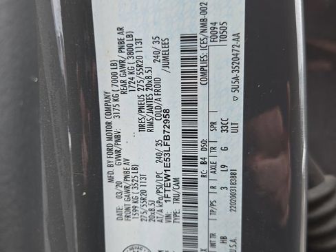 Used 2020 Ford F150 Lariat w/ Equipment Group 502A Luxury AWD/4WD image 31