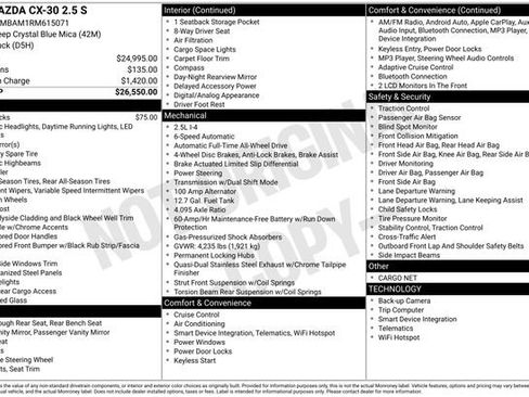 Certified 2024 MAZDA CX-30 AWD 2.5 S image 6