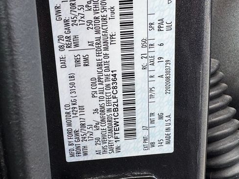 Used 2020 Ford F150 XLT RWD image 43