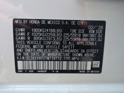 New 2026 Honda HR-V EX-L image 22