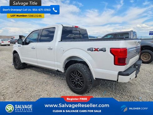 Used 2019 Ford F150 Platinum w/ Technology Package AWD/4WD image 3