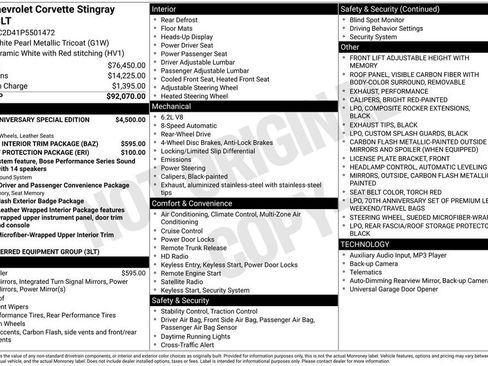 Certified 2023 Chevrolet Corvette Stingray Premium Cpe image 31