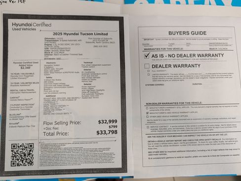 Certified 2025 Hyundai Tucson Limited AWD/4WD image 33