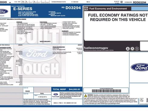 New 2024 Ford E-450 and Econoline 450 Super Duty w/ Ambulance Prep Package RWD image 18
