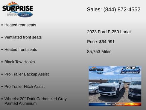 Used 2023 Ford F250 Lariat w/ Sport Appearance Package AWD/4WD image 18