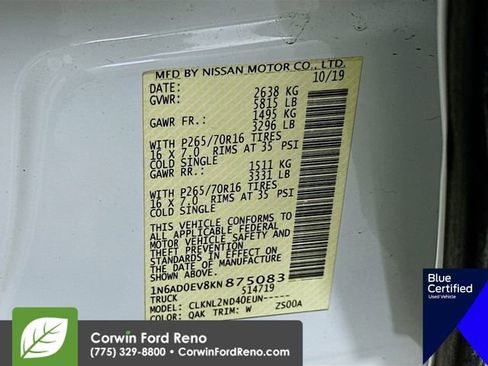 Used 2019 Nissan Frontier SV image 33