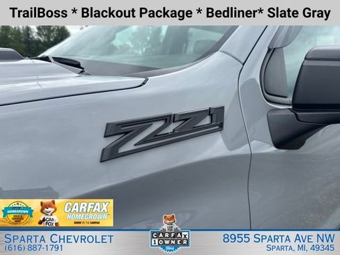 Certified 2024 Chevrolet Silverado 1500 Custom Trail Boss w/ Turbomax Blackout Package AWD/4WD image 9