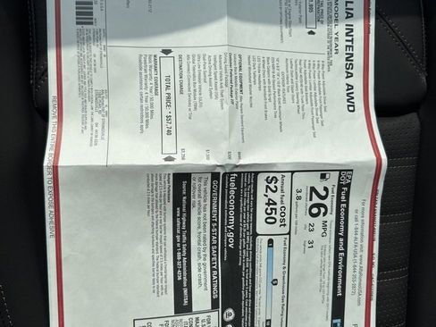 New 2025 Alfa Romeo Giulia Intensa w/ Driving Assist Package image 19