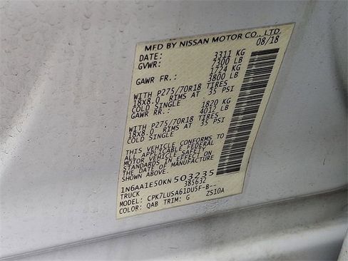 Used 2019 Nissan Titan PRO-4X w/ Pro-4x Convenience Package image 23