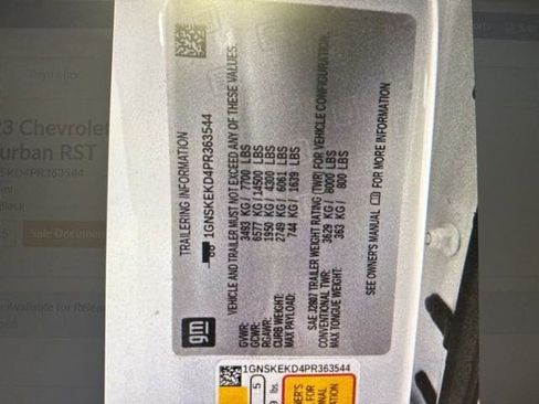 Used 2023 Chevrolet Suburban RST w/ Luxury Package image 11