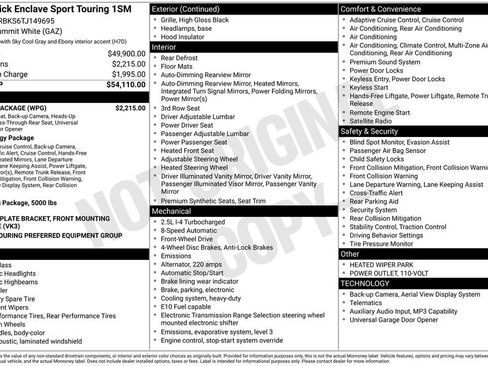 New 2026 Buick Enclave Sport Touring w/ Power Package FWD image 6