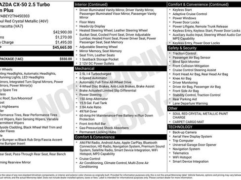Certified 2026 MAZDA CX-50 2.5 Turbo w/ Accent Package AWD/4WD image 8