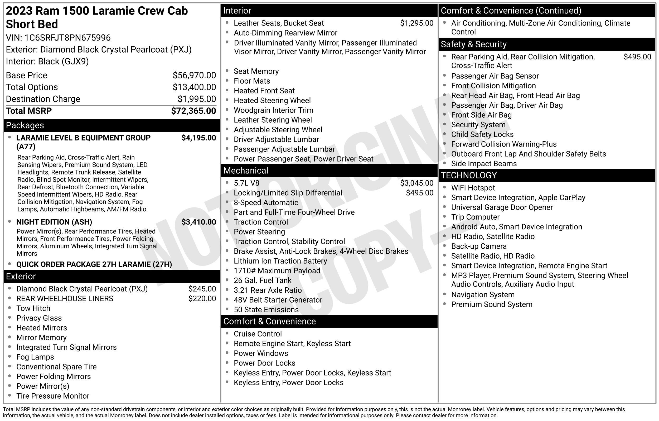 Used 2023 RAM 1500 Laramie AWD/4WD image 2