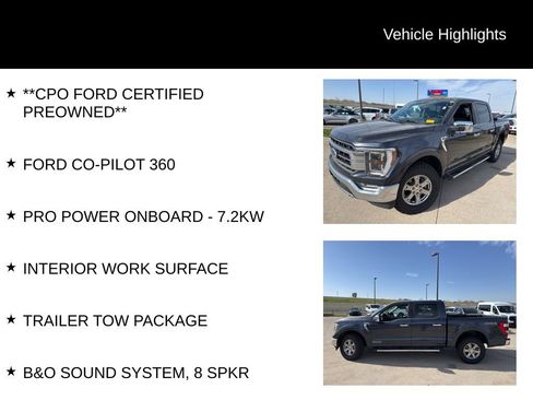 Used 2021 Ford F150 Lariat w/ Equipment Group 502A High image 5