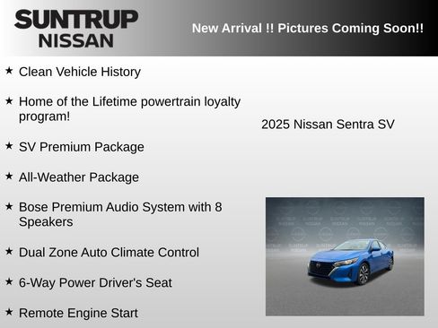 Used 2025 Nissan Sentra SV w/ SV Premium Package FWD image 6