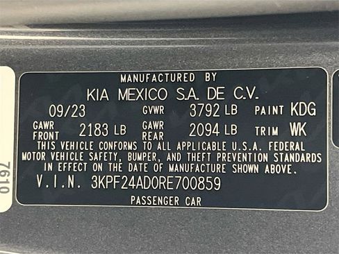 Certified 2024 Kia Forte LXS image 30