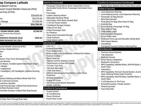 Used 2022 Jeep Compass Latitude w/ Sun and Sound Group FWD image 11