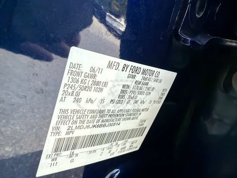 Used 2011 Lincoln MKX 2WD w/ 102A Rapid Spec Order Code image 27