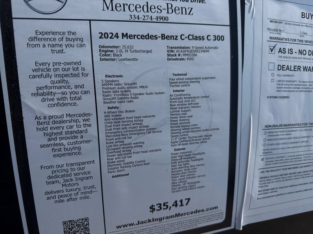Certified 2024 Mercedes-Benz C 300 Sedan image 26