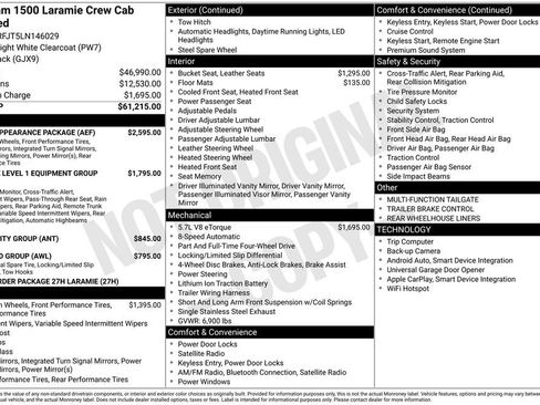 Used 2020 RAM 1500 Laramie w/ Sport Appearance Package AWD/4WD image 11