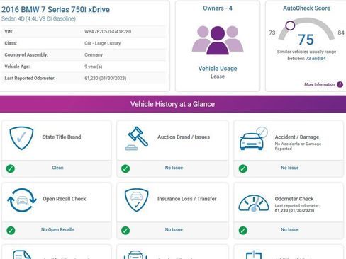 Used 2016 BMW 750i xDrive image 3