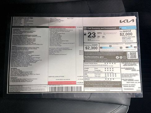 Used 2025 Kia Sorento SX FWD image 35