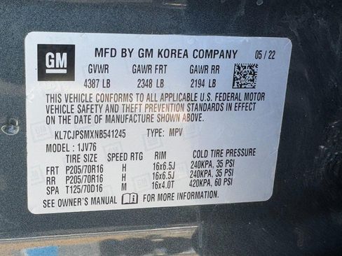 Used 2022 Chevrolet Trax LT w/ Driver Confidence Package AWD/4WD image 23