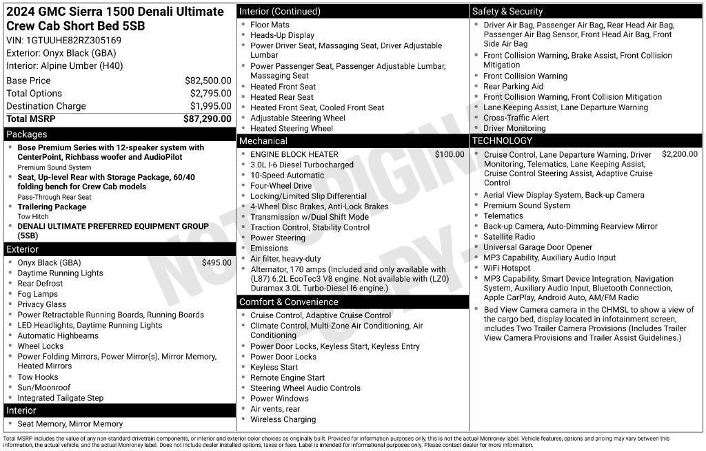 Certified 2024 GMC Sierra 1500 Denali Ultimate AWD/4WD image 21