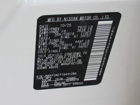 New 2026 Nissan Armada SV image 15