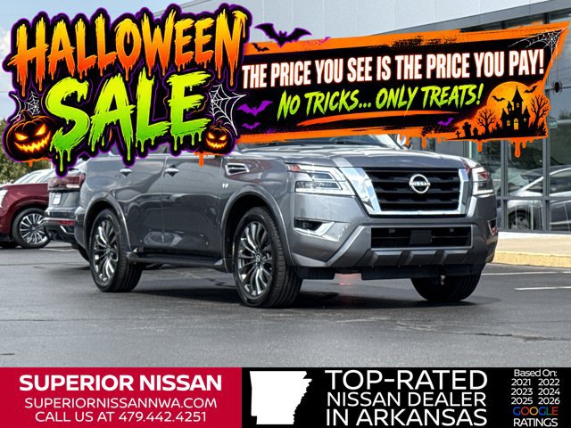 Certified 2021 Nissan Armada Platinum w/ Captain's Chairs Package AWD/4WD image 1