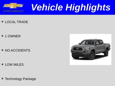 Used 2022 Toyota Tacoma SR5 w/ Technology Package RWD image 2