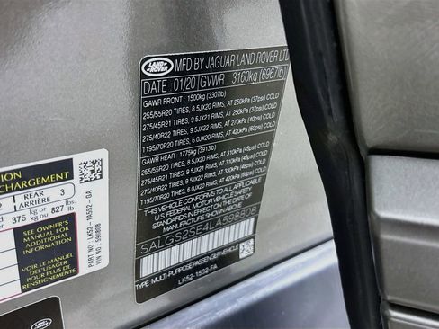 Used 2020 Land Rover Range Rover HSE AWD/4WD image 34