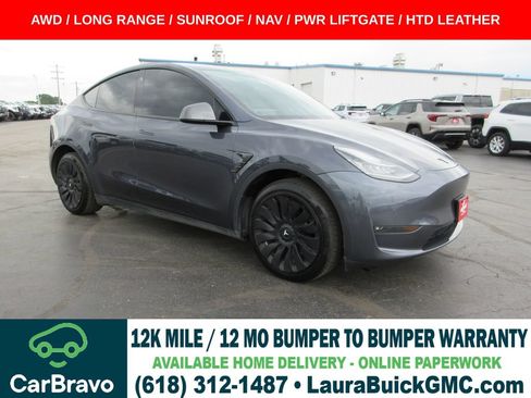 Used 2021 Tesla Model Y Long Range AWD/4WD image 1