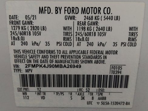 Used 2021 Ford Edge SEL w/ Cargo Accessory Package image 33