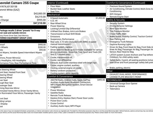 Used 2018 Chevrolet Camaro SS image 3