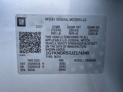 Used 2018 Cadillac XT5 Luxury w/ LPO, Wheel Lock Package image 35