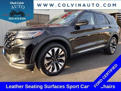 Certified 2025 Ford Explorer Platinum w/ LUX Leather Package image 2