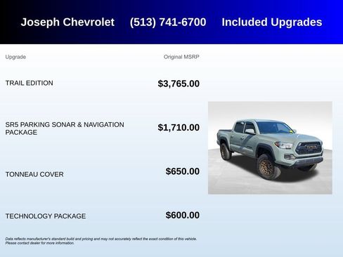 Used 2023 Toyota Tacoma 4x4 Double Cab w/ Trail Edition image 5