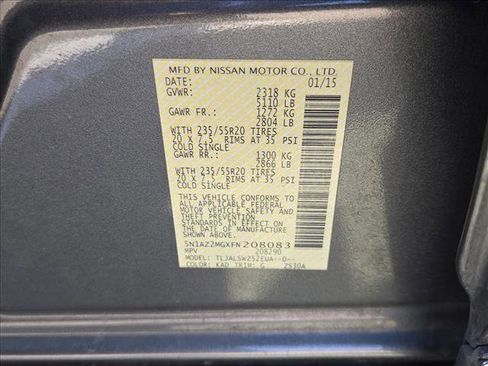 Used 2015 Nissan Murano Platinum w/ Platinum Technology Package image 20