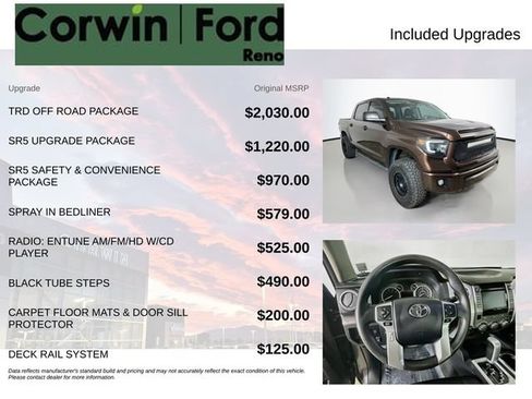 Used 2016 Toyota Tundra SR5 w/ TRD Off Road Package AWD/4WD image 3