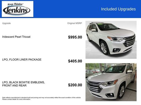 Used 2021 Chevrolet Traverse High Country w/ LPO, Floor Liner Package AWD/4WD image 4