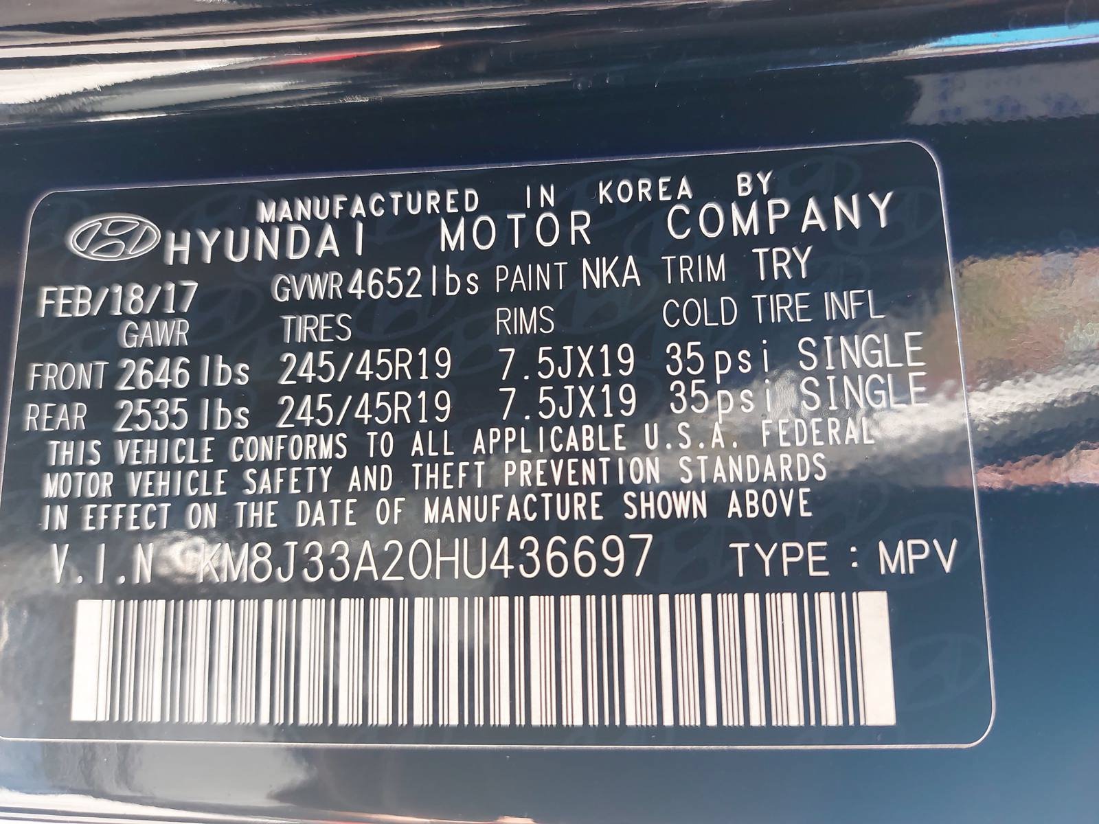 Used 2017 Hyundai Tucson Limited FWD image 34