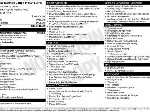 Used 2023 BMW M850i xDrive Coupe w/ Driving Assistance Package image 5