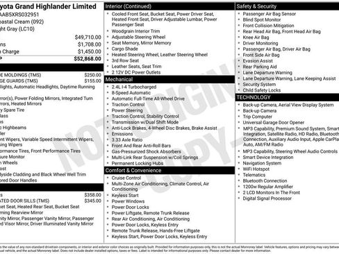 Certified 2024 Toyota Grand Highlander AWD image 8