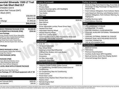 Used 2024 Chevrolet Silverado 1500 LT Trail Boss w/ LT Trail Boss Premium Package AWD/4WD image 4