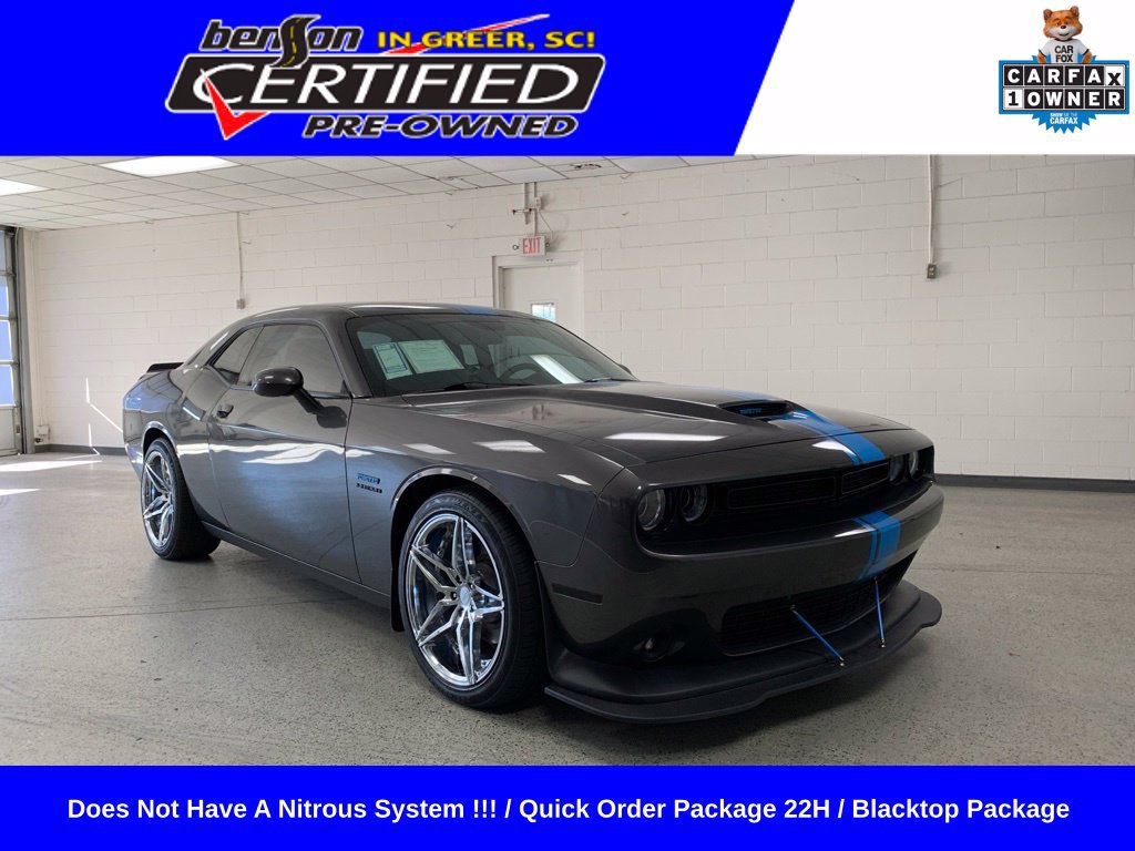 Used 2022 Dodge Challenger R/T w/ Blacktop Package RWD image 1