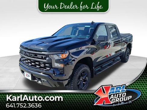 Certified 2025 Chevrolet Silverado 1500 Custom Trail Boss w/ Midnight Edition image 1