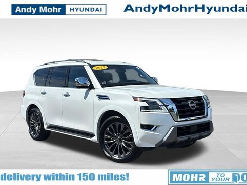 Used 2023 Nissan Armada Platinum w/ Captain's Chairs Package AWD/4WD image 1