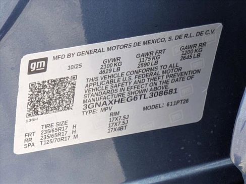 New 2026 Chevrolet Equinox LT image 16