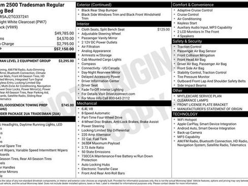 New 2026 RAM 2500 Tradesman AWD/4WD image 23